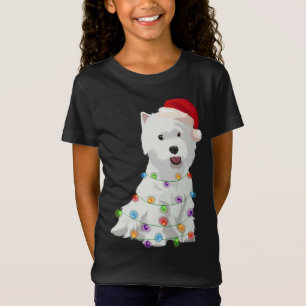 T-Shirt West Highland White Terrier Westin Christmas Light