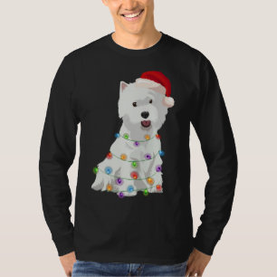 T-shirt West Highland White Terrier Westin Christmas Light