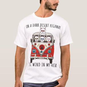 T-shirt West Highland White Terrier Westin Sur Un Deser So