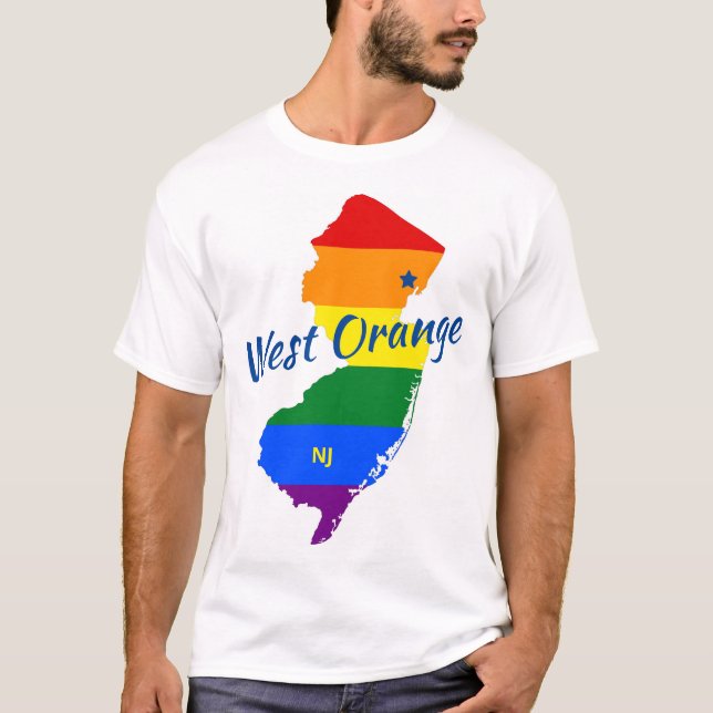 T-shirt West Orange NJ Gay (Devant)