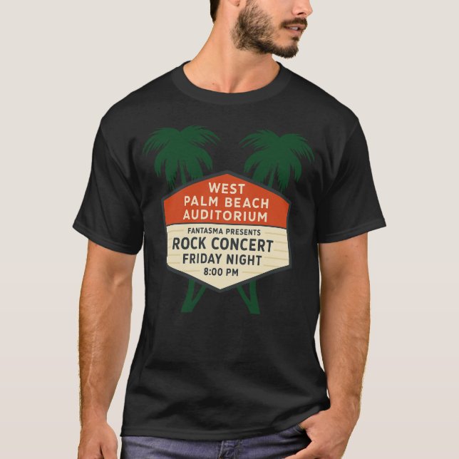 T-shirt West Palm Beach Auditorium Marquee Concert (Devant)