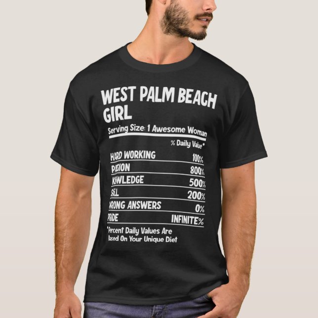 T-shirt West Palm Beach Girl (Devant)