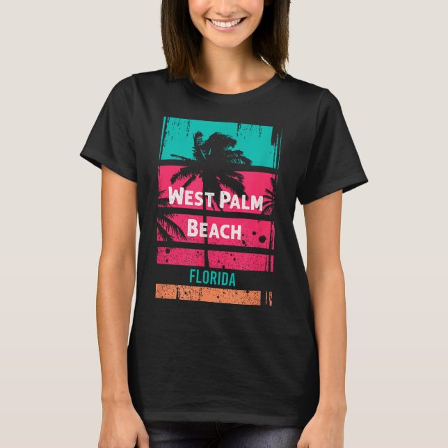 T-shirt West Palm Beach Souvenir - Florida Reminder (Devant)