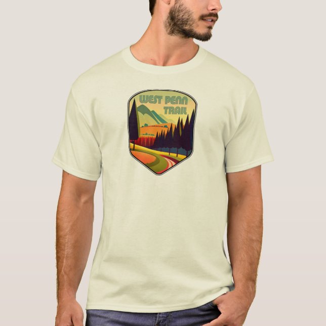 T-shirt West Penn Trail Pennsylvania Colonnes (Devant)