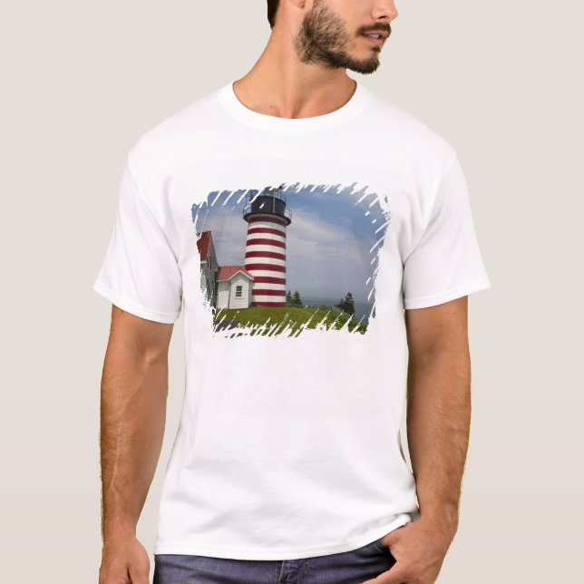 T-shirt West Quoddy Head Lighthouse State Park est (Devant)