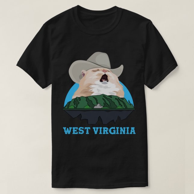 T-shirt WEST VIRGINIA chanter Cowboy Chat Mème classique T (Design devant)