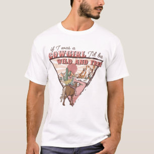 T-shirt Western Country Cowgirl