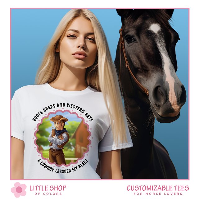 T-shirt Western Cowboy Ranch personnalisable (Créateur téléchargé)