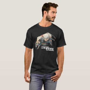 T-shirt Western Cowboy Rodeo Bull