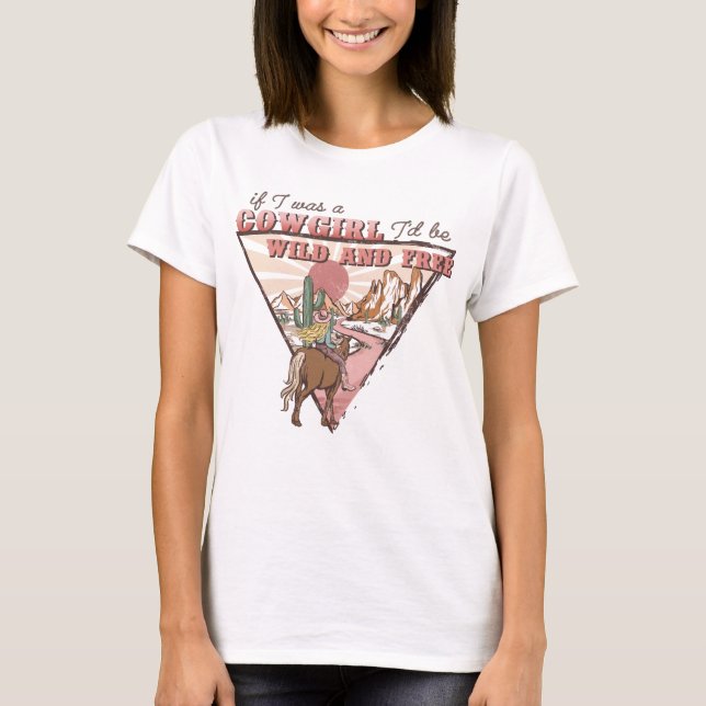 T-shirt Western Cowgirl (Devant)