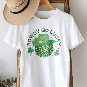 T-shirt Western Disco Howdy Go Lucky Jour de la Saint Patr