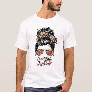 T-shirt Western Leopard Mama Maman Crawfish Junkie Texas C
