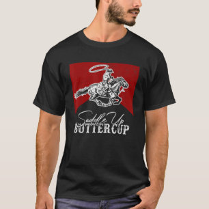 T-shirt Western Life Country Cowboy équitation Cheval Sadd