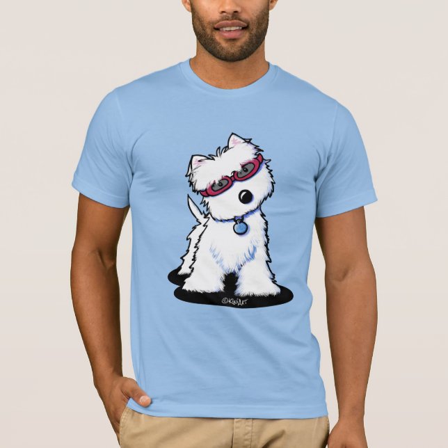 T-shirt Westie de chiens KiniArt (Devant)