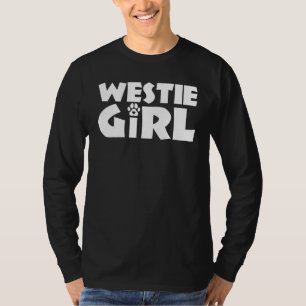 T-shirt Westie Girl Funny Pet West Highland White Terrier