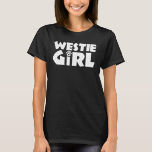 T-shirt Westie Girl Funny Pet West Highland White Terrier