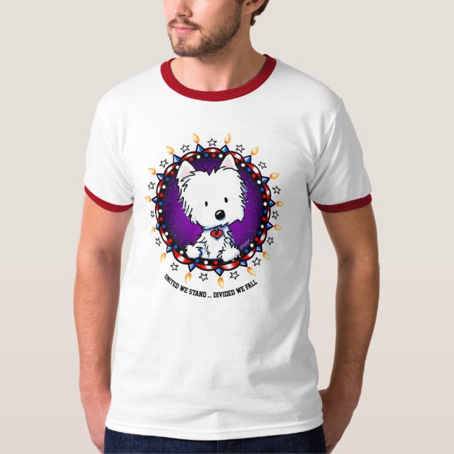 T-shirt Westie pour la fête de l'indépendance des  (Devant)