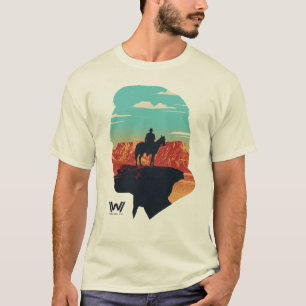 T-shirt Westworld Dr Ford Silhouette Of Man en noir