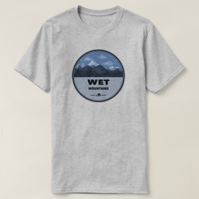T-shirt Wet Mountains Colorado Camping (Design devant)