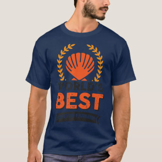 T-shirt Wh World's Best Oyster Farmer Job Colleague