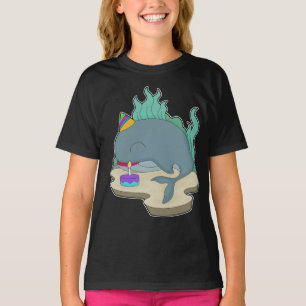 T-shirt Whale Birthday Cake