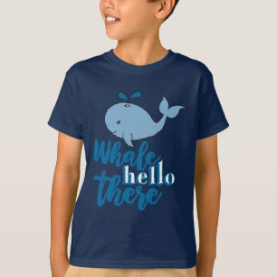 T-shirt Whale Hello There Whale Cartoon mignonne Baby Whal