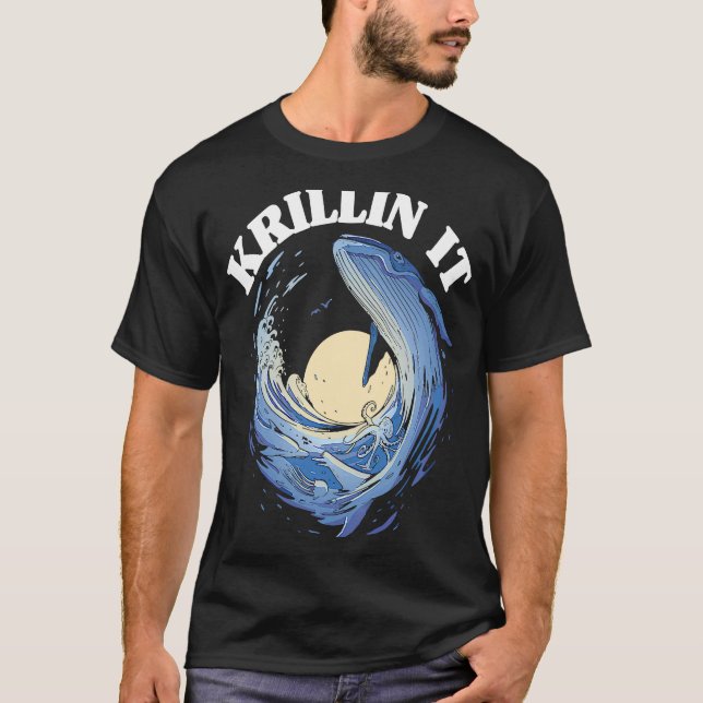 T-shirt Whale Watcher Krillin It (Devant)