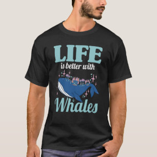 T-shirt Whale Watcher Une Vie Meilleure Avec Les Baleines