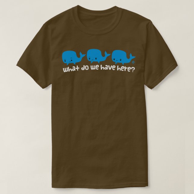 T-shirt Whale Whale Whale Texte léger (Design devant)