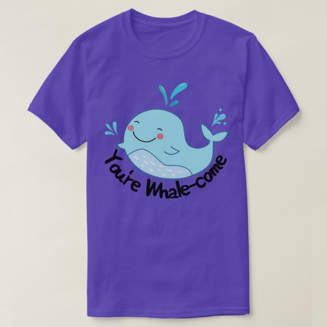 T-shirt Whalecome Youx27re (Design devant)