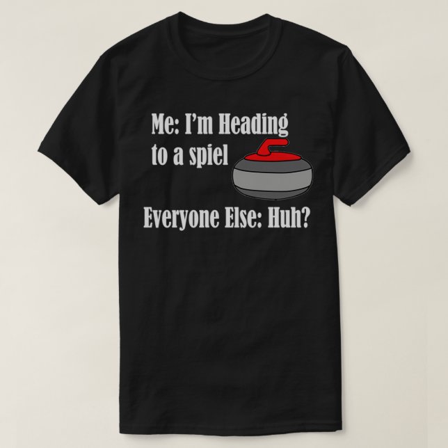 T-shirt Whats A Bonspiel Curling (Design devant)
