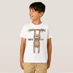T-shirt What's Up Sloth Hanging from a Tree Branch