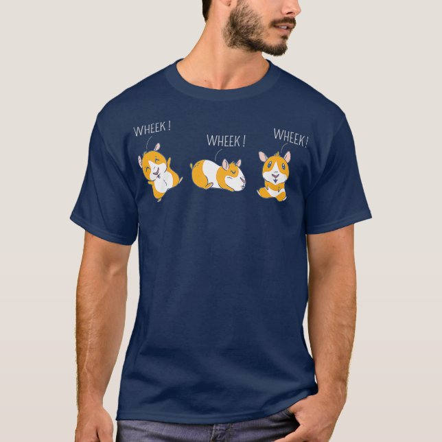 T-shirt Wheek Wheek Wheek Guinea Pig Sound Cute Rodent (Devant)