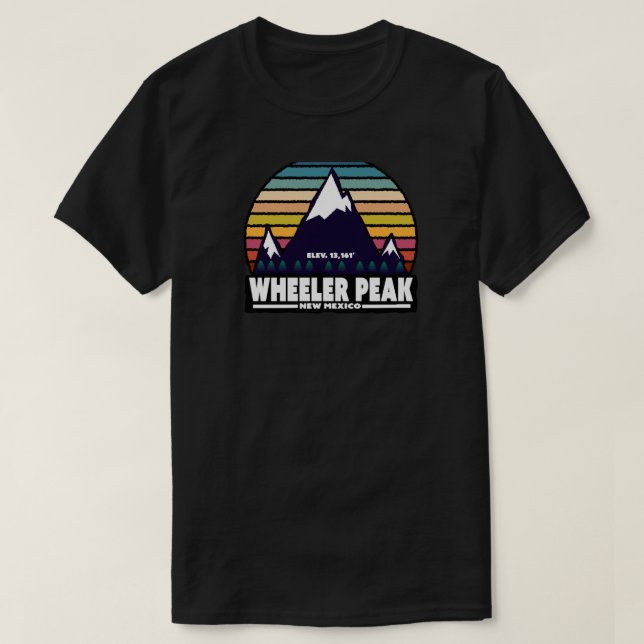 T-shirt Wheeler Peak Nouveau-Mexique (Design devant)