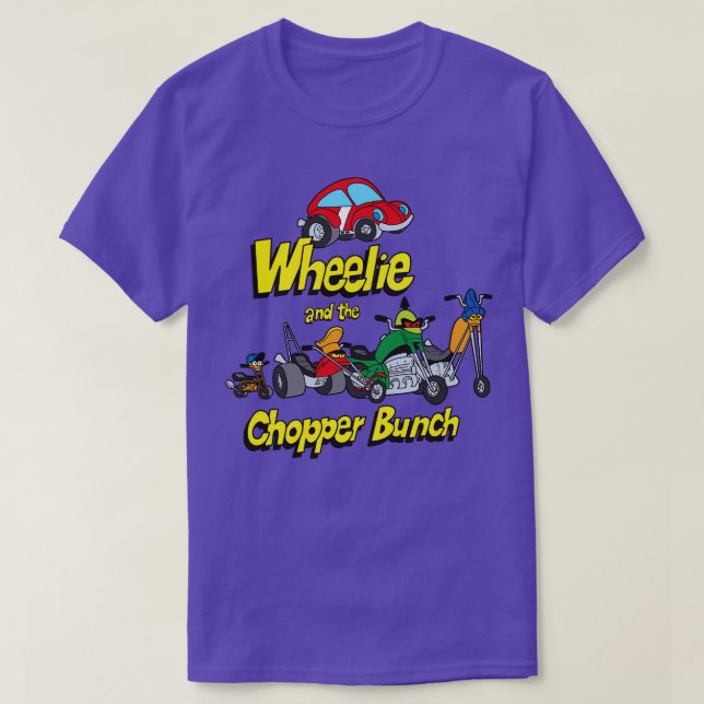 T-shirt Wheelie Et Le Bunch Chopper (Design devant)