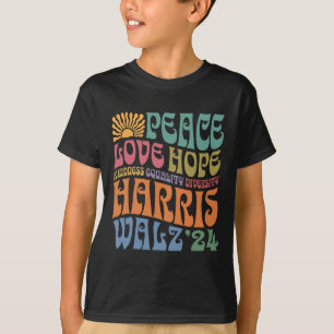 T-shirt Wheimer 2024 Peace Love Hope Kindness Equality Div
