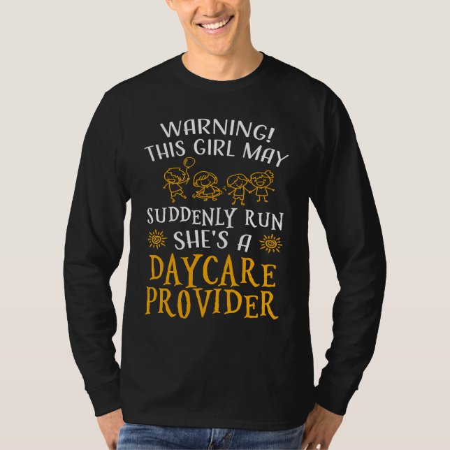 T-shirt when my life gets 'm daycare provider daycare teac (Devant)