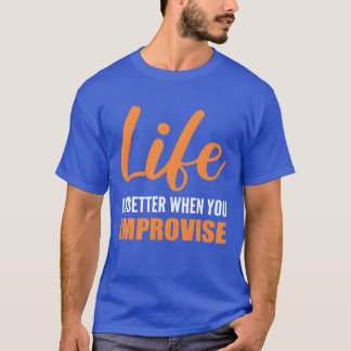T-shirt When you Improvise Movie Director Gift vintage