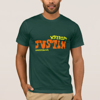 T-SHIRT WHERES JUSTIN ? CHEMISE