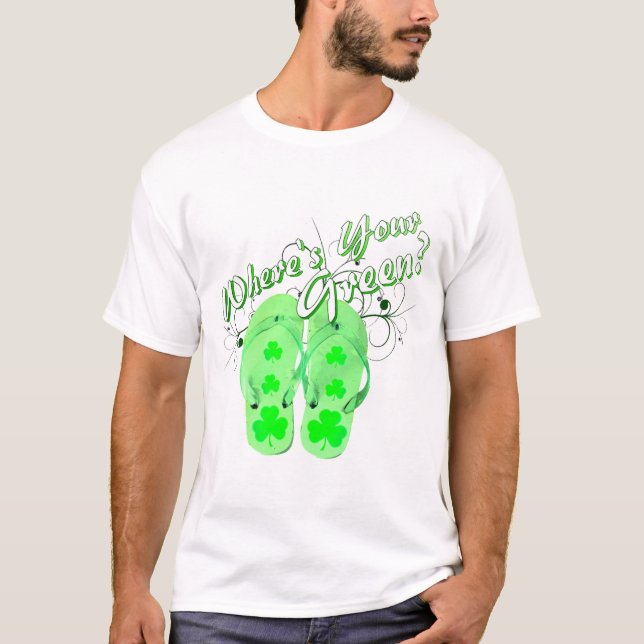 T-shirt wheres votre vert (Devant)