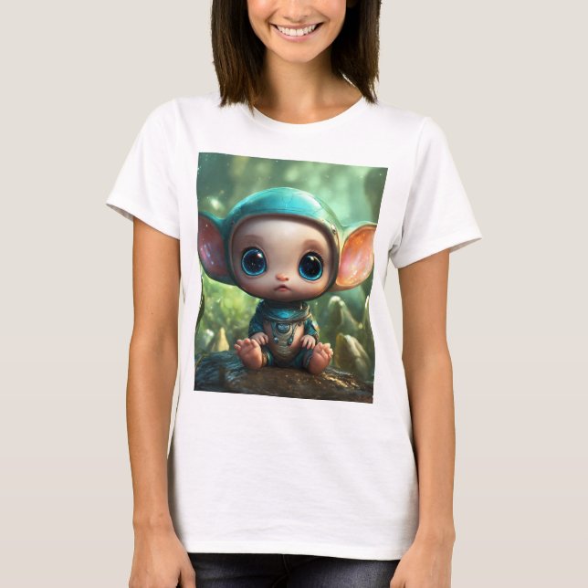 T-shirt Whimsical Baby Alien - Un rêve surréaliste de Cos (Devant)