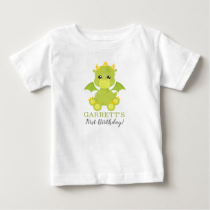 T-shirt Whimsical Boy Dragon First Birthday Baby