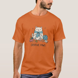 T-shirt Whimsical Pet Art avec des outils de loisir créati