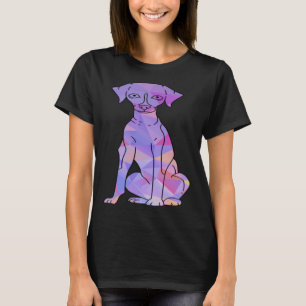 T-shirt Whippet Coloré