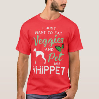 T-shirt Whippet drôle Vegan propriétaire Amoureux des chie