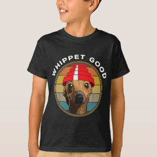 T-shirt Whippet Good Funny 80's Music Chien