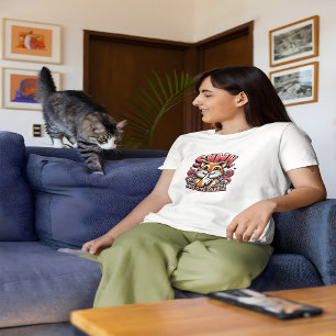 T-shirt Whiskered Whispers Un Shhh Artiste Personne Ne S'E