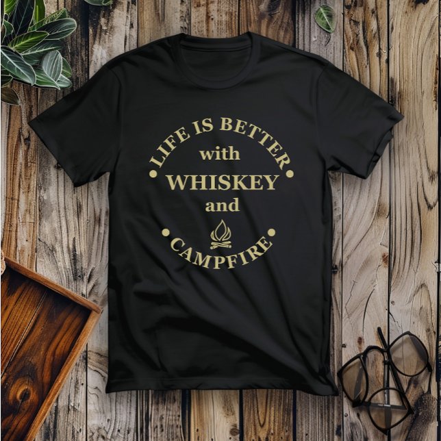 T-shirt Whiskey cite d'amusants propos de campeurs de camp (Créateur téléchargé)