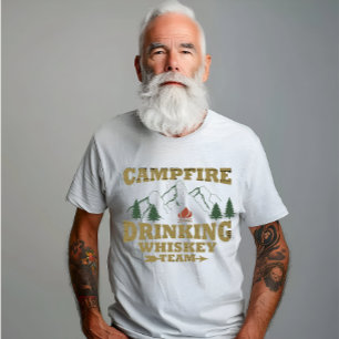 T-shirt Whiskey cite d'amusants propos de campeurs de camp