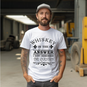 T-shirt Whiskey cite d'étranges paroles d'alcool